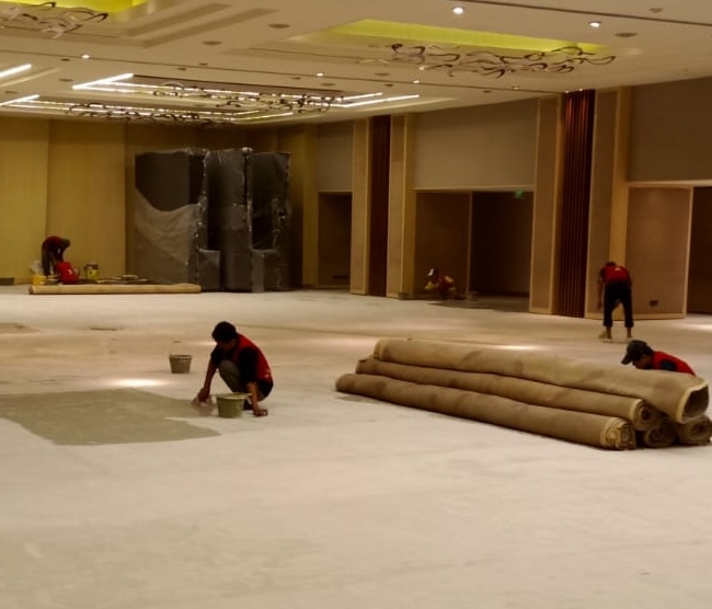 Proses Pengecoran Lokasi Proyek